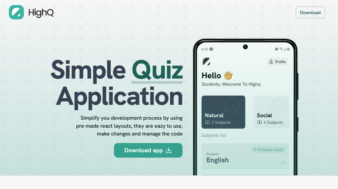 HighQ - Quiz Application